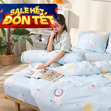 Bộ ga chun sợi gỗ thiên nhiên tencel Amando Aleena 4 chi tiết - Thumbnail