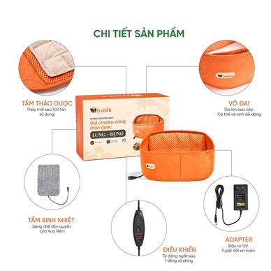 Iyashi Đai chườm thảo dược lưng - bụng - Ảnh 7