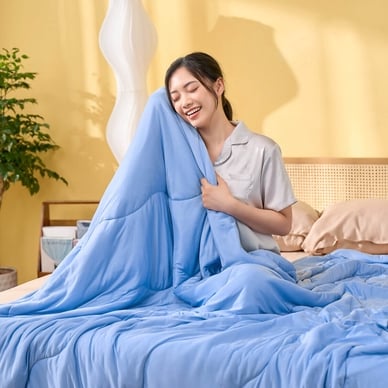 Chăn Amando Ice silk làm mát mỏng nhẹ (BST Ngủ Mát) - Ảnh 3