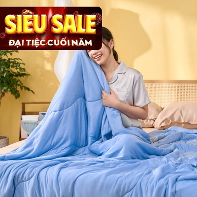 Chăn Amando Ice silk làm mát mỏng nhẹ (BST Ngủ Mát) - Ảnh 3