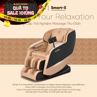 Ghế massage Ogawa Smart-X xoa dịu nhức mỏi, trải nghiệm thư giãn toàn diện - Ảnh 2
