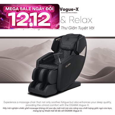 Ghế massage Ogawa Vogue-X giảm đau nhức cơ bắp, giải phóng các điểm căng cơ - Ảnh 2