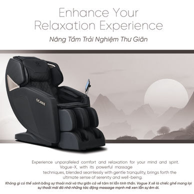 Ghế massage Ogawa Vogue-X giảm đau nhức cơ bắp, giải phóng các điểm căng cơ - Ảnh 3