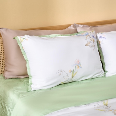 Bộ chăn ga phủ sợi gỗ thiên nhiên Amando Jamila 5 chi tiết LC007 - Ảnh 8