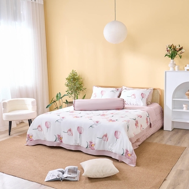 Bộ chăn ga phủ sợi gỗ thiên nhiên Amando Jamila 5 chi tiết LC008 - Ảnh 3