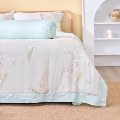 Bộ chăn ga phủ sợi gỗ thiên nhiên Amando Jamila 5 chi tiết LC009 - Ảnh 5