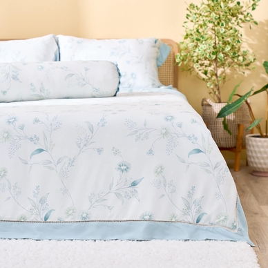 Bộ chăn ga chun sợi gỗ thiên nhiên Amando Jamila 5 chi tiết LC011 - Ảnh 5