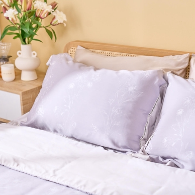 Bộ chăn ga chun sợi gỗ thiên nhiên Amando Jamila 5 chi tiết LC012 - Ảnh 6