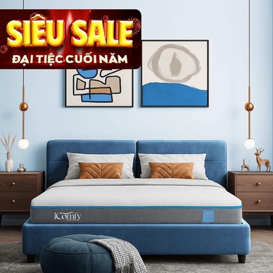 Nệm foam iComfy Coolax massage thoáng mát dày 15cm - Ảnh 2