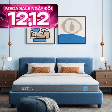Nệm foam iComfy Coolax massage thoáng mát dày 15cm - Ảnh 2