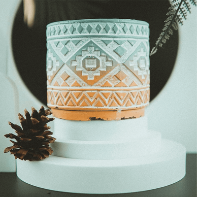 Hũ nến bộ lạc cỡ to - Ảnh 5