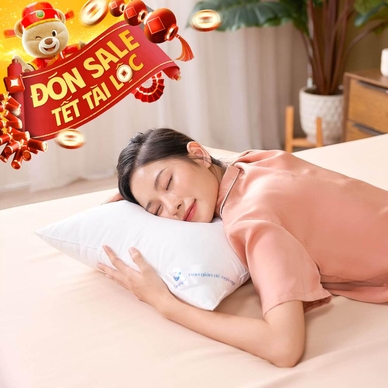 Gối lông vũ nhân tạo Goodnight Mochi siêu êm chuẩn khách sạn 5 sao - Thumbnail