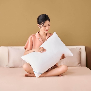 Gối lông vũ nhân tạo Goodnight Mochi siêu êm chuẩn khách sạn 5 sao - Ảnh 12
