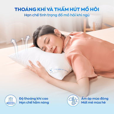 Gối lông vũ nhân tạo Goodnight Mochi siêu êm chuẩn khách sạn 5 sao - Ảnh 8