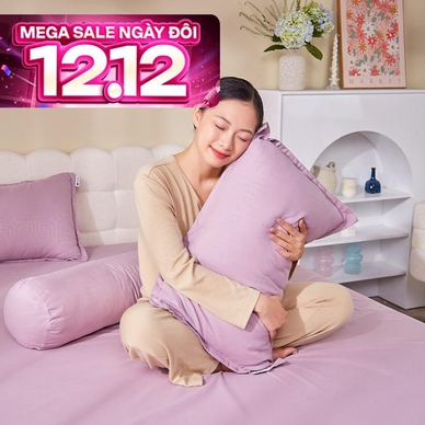 Bộ chăn ga chun Amando Rina 5 chi tiết thông thoáng, mềm mại - Thumbnail