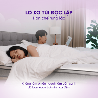 Nệm lò xo Goodnight SleepWave Hybrid (Sleep Wave 4.0) giảm tiếng ồn dày 20cm - Ảnh 7