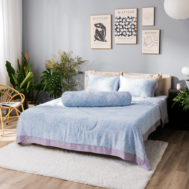 Bộ ga chun Lụa tencel cao cấp Amando Bliss 4 chi tiết mã TC006 - Ảnh 6