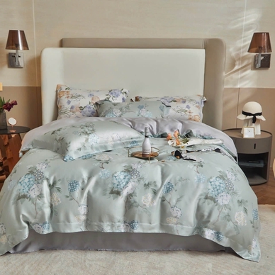 Bộ ga chun Lụa tencel cao cấp Amando Bliss 4 chi tiết mã TC008 - Ảnh 2