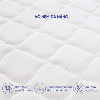 Nệm lò xo Dream Spring cách ly chuyển động dày 25cm - Ảnh 7