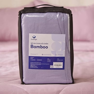 Bộ ga chun vỏ chăn Goodnight Bamboo mềm mại, điều hòa thân nhiệt - Ảnh 6