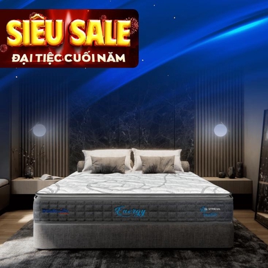 Nệm lò xo Dunlopillo de.Stress Energy công nghệ cách ly chuyển động - Ảnh 2