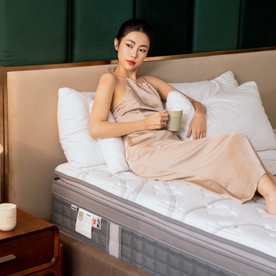 [Mới - Độc quyền] Nệm lò xo độc lập phân 5 vùng nâng đỡ chuyên sâu Dunlopillo de.Stress Release - Ảnh 22