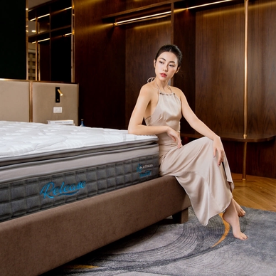 [Mới - Độc quyền] Nệm lò xo độc lập phân 5 vùng nâng đỡ chuyên sâu Dunlopillo de.Stress Release - Ảnh 24