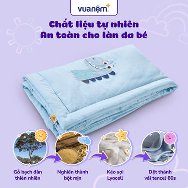 Bộ tấm trải trẻ em đi học Goodnight Deepsleep Khủng Long TC001 - Ảnh 6