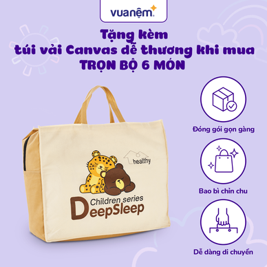 Bộ tấm trải trẻ em đi học Goodnight Deepsleep Thỏ TC002 - Ảnh 7