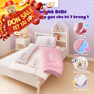 Bộ tấm trải trẻ em đi học Goodnight Deepsleep Thỏ TC002 - Ảnh 2