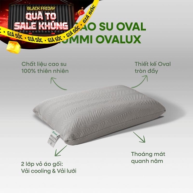 Gối cao su thiên nhiên Gummi Ovalux - Thumbnail