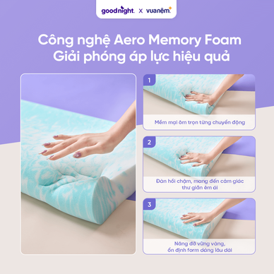 Gối foam công thái học cao cấp Goodnight Nori 2.0 - Ảnh 6
