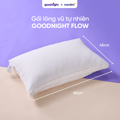 Gối lông vũ tự nhiên Goodnight Flow - Ảnh 2
