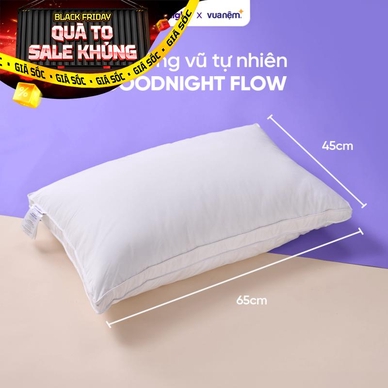 Gối lông vũ tự nhiên Goodnight Flow - Ảnh 2