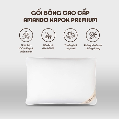Gối bông Amando Kapok Premium - Ảnh 5