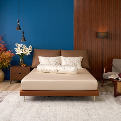 Bộ ga chun Amando Wellness Tencel Luxe họa tiết - Ảnh 2