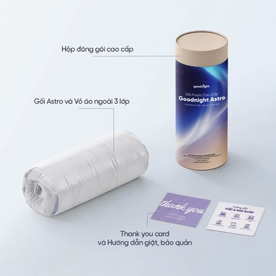 Gối ngủ sâu Memory foam 40D Goodnight Astro lõi kép - Ảnh 12