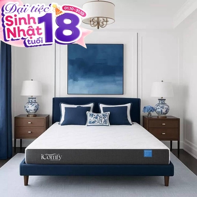 Nệm foam iComfy Coolax Plus nâng cấp làm mát dày 20cm (BST Ngủ Mát) - Thumbnail