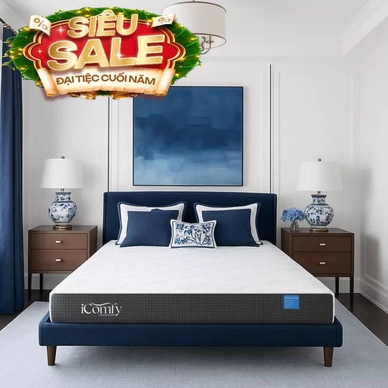 Nệm foam iComfy Coolax Plus nâng cấp điều hòa thân nhiệt dày 20cm - Thumbnail