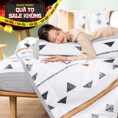 Bộ Ga chun microfiber Amando Ellie họa tiết 4 chi tiết M04 - Thumbnail