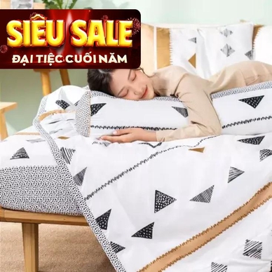 Bộ Ga chun microfiber Amando Ellie họa tiết 4 chi tiết M04 - Thumbnail