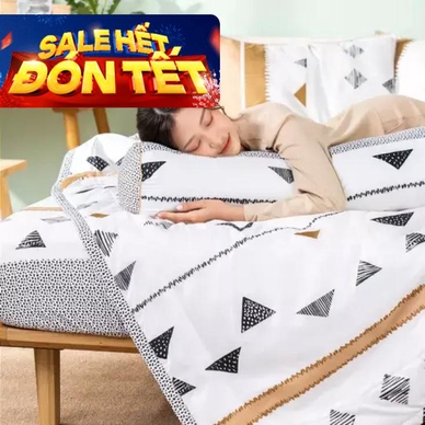 Bộ Ga chun microfiber Amando Ellie họa tiết 4 chi tiết M04 - Thumbnail