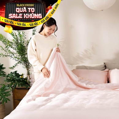 Bộ chăn ga chun chần Lụa Tencel cao cấp Amando Élan 5 chi tiết TC002 - Thumbnail