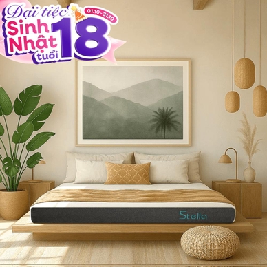 Nệm cao su đa tầng Kim Cương Stella dày 15cm - Thumbnail