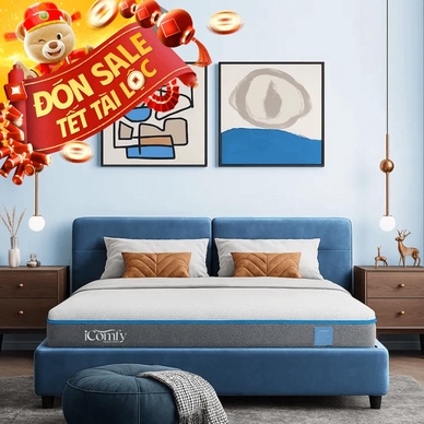 Nệm foam iComfy Coolax massage thoáng mát dày 15cm - Thumbnail