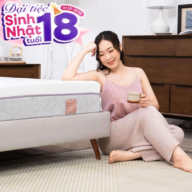 Nệm foam làm mát, kháng khuẩn nâng đỡ 5 vùng Comfy Lux 1.0 - Thumbnail