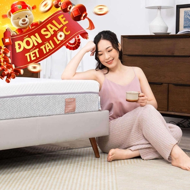 Nệm foam làm mát, kháng khuẩn nâng đỡ 5 vùng Comfy Lux 1.0 - Thumbnail