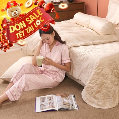 Bộ phủ Amando Wellness Tencel Luxe - Thumbnail