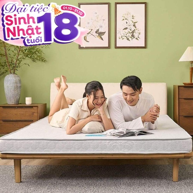 Nệm bông ép cao cấp Wonjun Pure Premium nâng đỡ vững chắc dày 12cm gấp 2 - Thumbnail