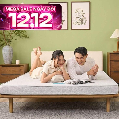 Nệm bông ép cao cấp Wonjun Pure Premium nâng đỡ vững chắc dày 12cm gấp 2 - Thumbnail